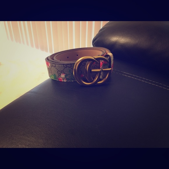 gucci women's floral belt